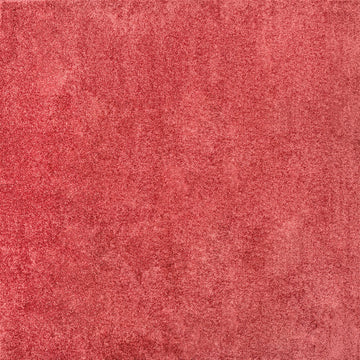 Haze Solid Low-pile Area Rug Red